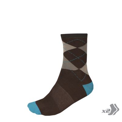 Endura Argyll ponožky (2-balení) Azurová