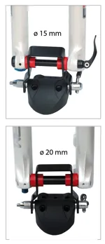 Adaptér pro upnutí vidlic s pevnou osou 15/20mm