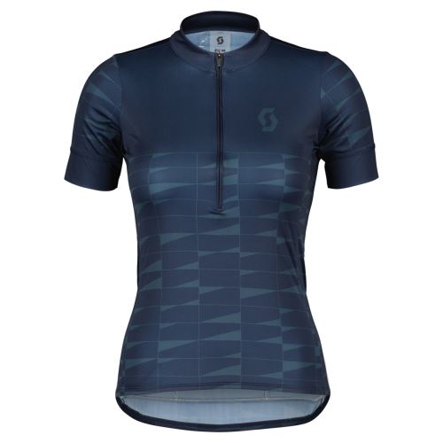 Dámský cyklistický dres SCOTT Endurance 20 kr. rukáv Dark Blue/Metal Blue