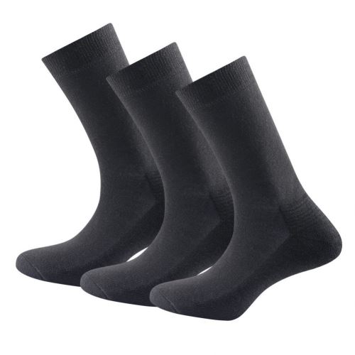 Vysoké vlněné ponožky Devold Daily Merino Medium Sock 3Pk Black