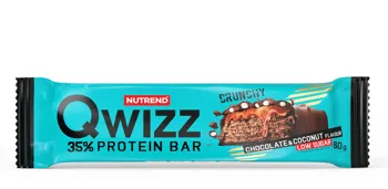 NUTREND Qwizz 35% Protein Bar, tyčinka,60 g čokoláda+kokos NUTREND Qwizz 35% Protein Bar, tyčinka,60 g čokoláda+kokos