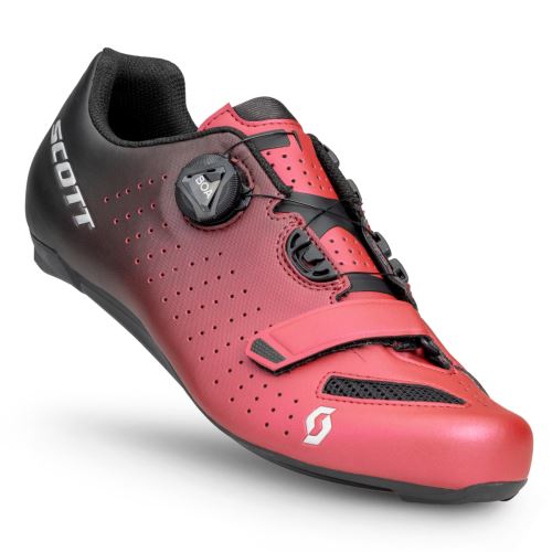 Cyklistická obuv SCOTT Road Comp Boa®  Black Fade/Metallic Red