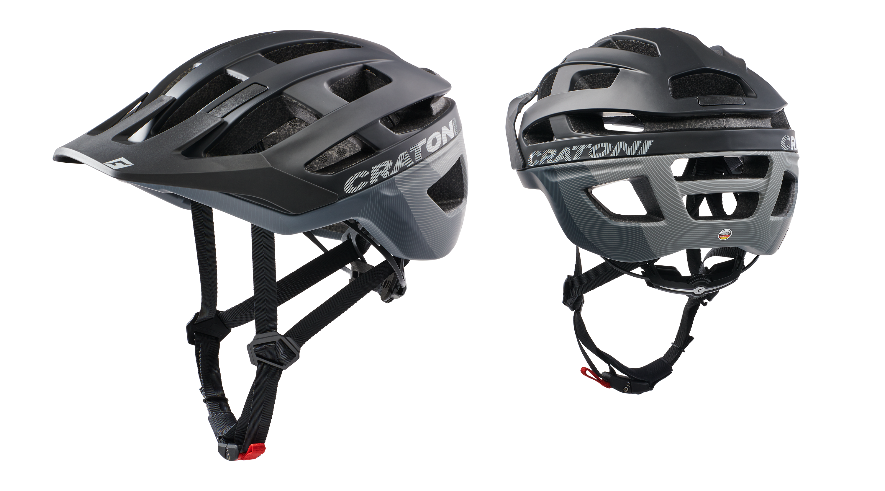 CRATONI AllRace 2022 black-grey matt - vel. S-M (52-57cm) Černá | Šedá