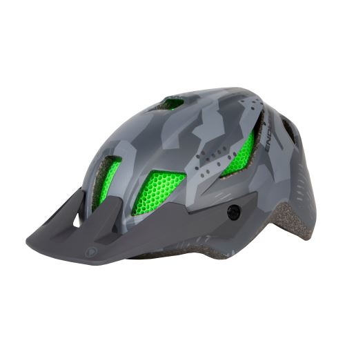 Endura juniorská přilba MT500JR Youth Šedý Maskáč - vel: 51-56cm