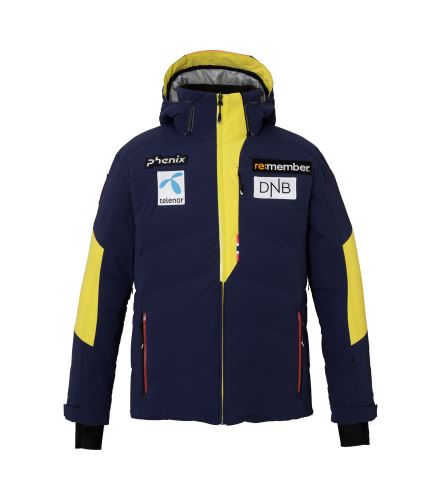 Pánská lyžařská membránová bunda Phenix Norway Alpine Team Jacket Dark Blue/Yellow