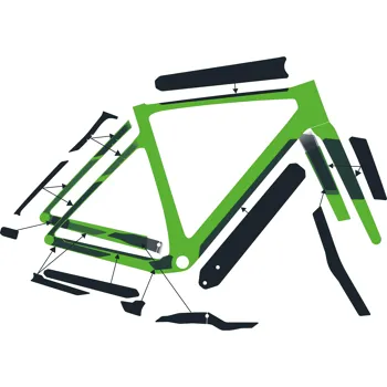 Sada rámových chráničů SYNCROS na ADDICT Gravel CLEAR GLOSS